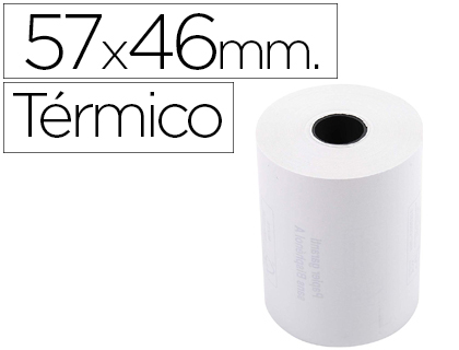 Rollo sumadora térmico Exacompta 57 x ø46mm.